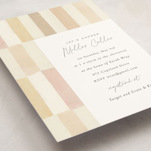 This is a sunshine baby shower postcards with standard by Sara Hicks Malone called sunset printing on signature in postcard
