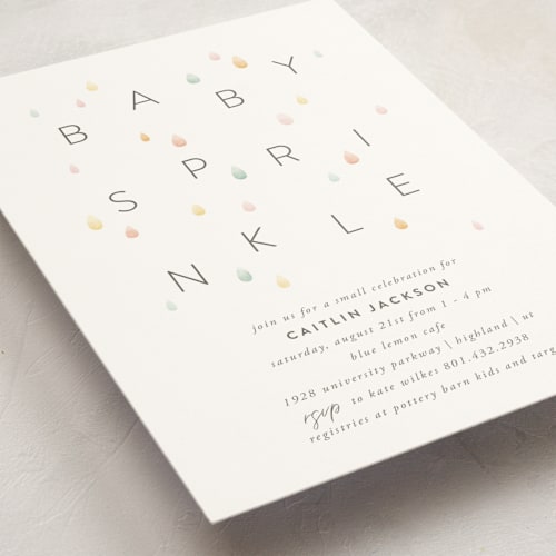 This is a cupcake baby shower postcards with standard by Robert and Stella called happy sprinkle printing on signature in postcard