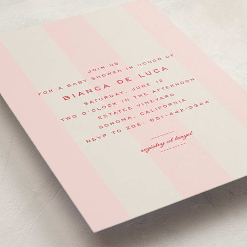 This is a fragola baby shower postcards with standard by Megan Davis called campania printing on signature in postcard