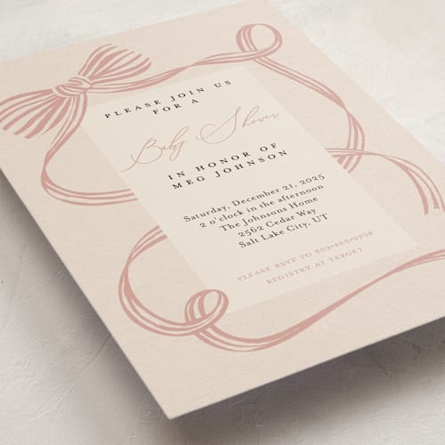 This is a petal baby shower postcards with standard by Carrie ONeal called neddy printing on signature in postcard