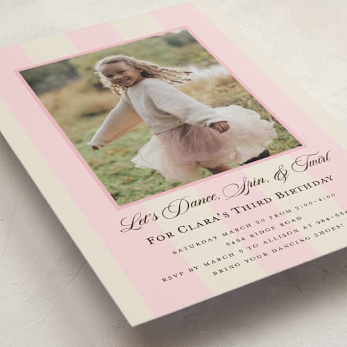 This is a fragola kids birthday invitations with standard by Megan Davis called gelato printing on signature in postcard