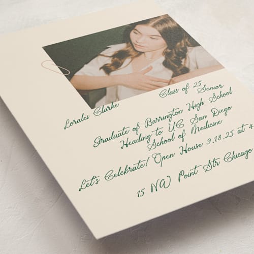 This is a kaitoke graduation invitations with standard by Phrosné Barwood called my finest diary scribble printing on signature in postcard