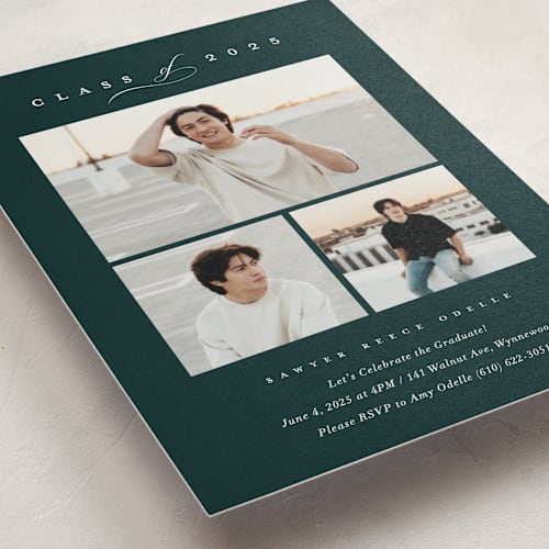 This is a big sur graduation invitations with standard by Carolyn MacLaren called multi classic printing on signature in petite