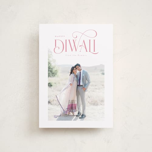 This is a candy diwali cards with standard by Orasie called charming diwali printing on recycled smooth signature in petite