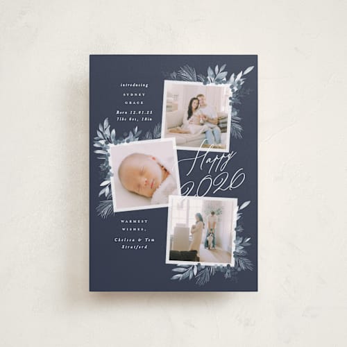This is a frost babys first christmas with standard by Leah Bisch called very merry printing on recycled smooth signature in petite