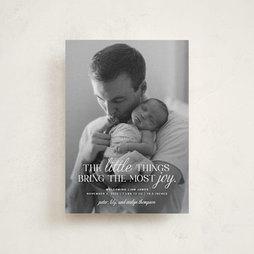 This is a frost babys first christmas with standard by Karen Glenn called little things printing on recycled smooth signature in petite