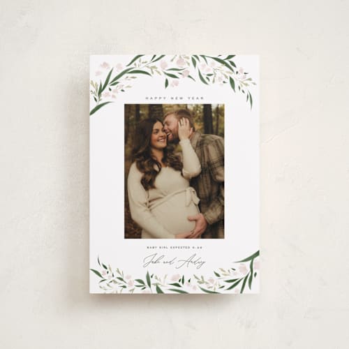 This is a snow babys first christmas with standard by Erin L. Wilson called aurelia printing on recycled smooth signature in petite