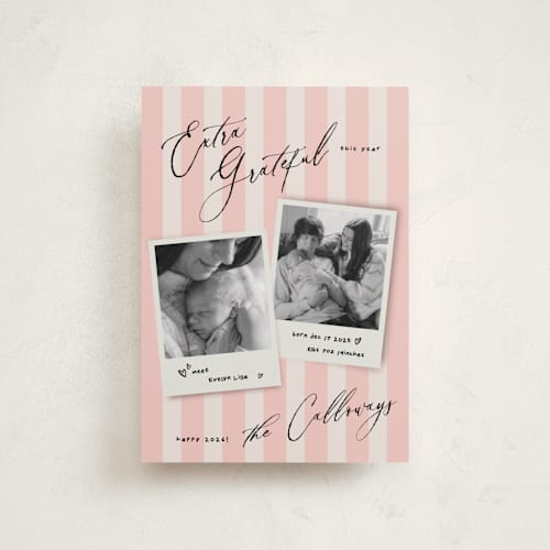 This is a berry babys first christmas with standard by Vivian Yiwing called extra printing on recycled smooth signature in petite