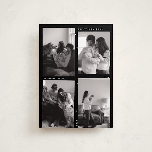 This is a film petite holiday cards with standard by Maja Cunningham called life in film printing on recycled smooth signature in petite