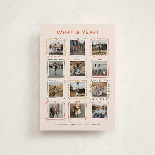 This is a pudding petite holiday cards with standard by Claudia Orengo called year gallery printing on recycled smooth signature in petite