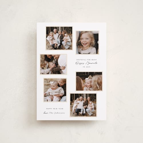 This is a snow petite holiday cards with standard by Rebecca Durflinger called gallery printing on recycled smooth signature in petite