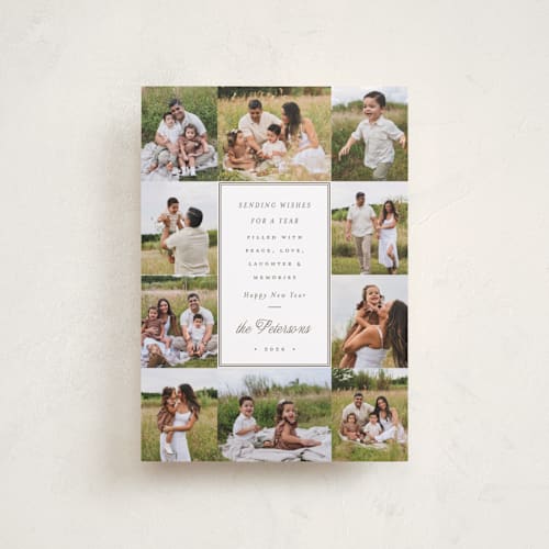 This is a gingerbread petite holiday cards with standard by Emily Betts called ten printing on recycled smooth signature in petite