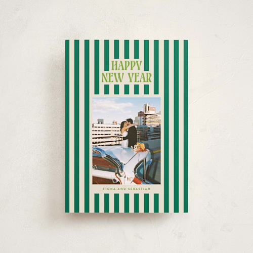 This is a balsam petite holiday cards with standard by Ekko Studio called bold & bright printing on recycled smooth signature in petite