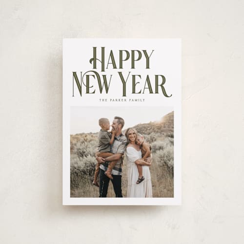 This is a snow petite holiday cards with standard by Robert and Stella called darcy printing on recycled smooth signature in petite