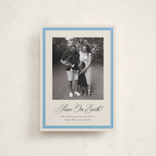 This is a pond petite holiday cards with standard by Megan Davis called bari printing on recycled smooth signature in petite