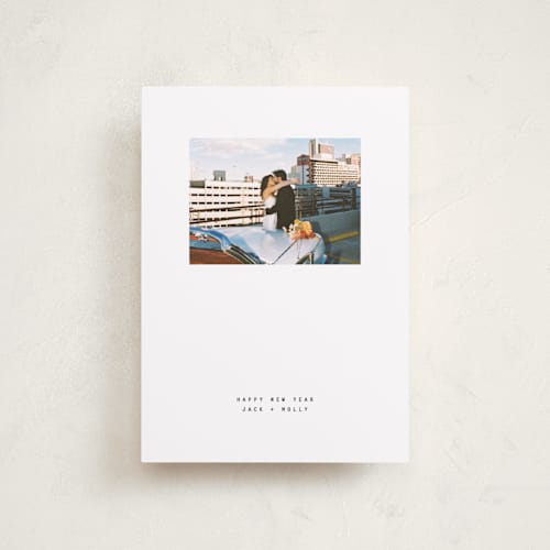 This is a coal petite holiday cards with standard by JoAnn Jinks called max printing on recycled smooth signature in petite