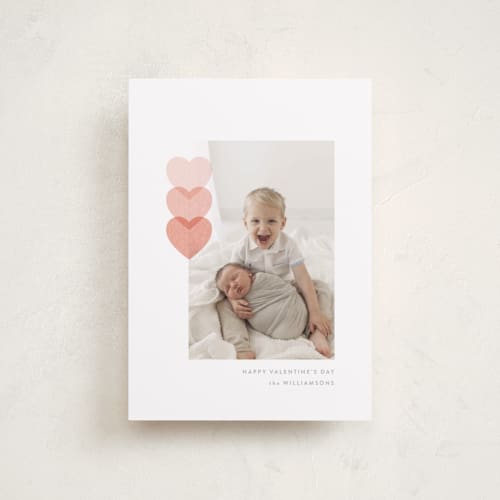 This is a peach valentines day with standard by Hudson meet Rose called love hearts printing on recycled smooth signature in petite