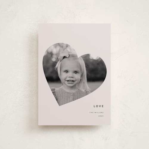 This is a rose valentines day with standard by Sumak Studio called minimal printing on recycled smooth signature in petite
