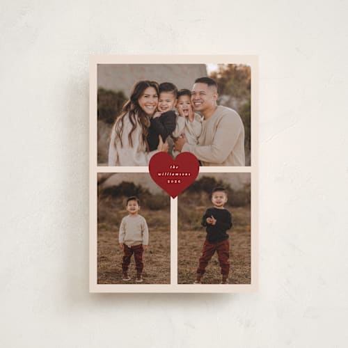 This is a cookie dough valentines day with standard by Stacy Maalouf called heart tag printing on recycled smooth signature in petite