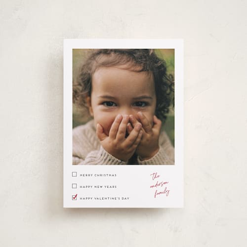 This is a sugar valentines day with standard by Ilene Guy called check list printing on recycled smooth signature in petite