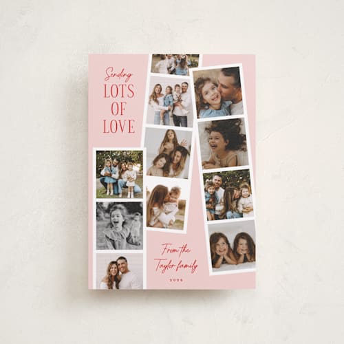 This is a candy valentines day with standard by Alethea and Ruth called sending lots of love photo strips printing on recycled smooth signature in petite