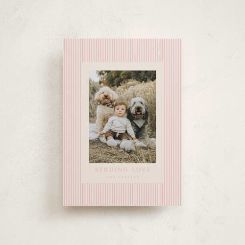 This is a peony valentines day with standard by Kristie Kern called the prep printing on recycled smooth signature in petite