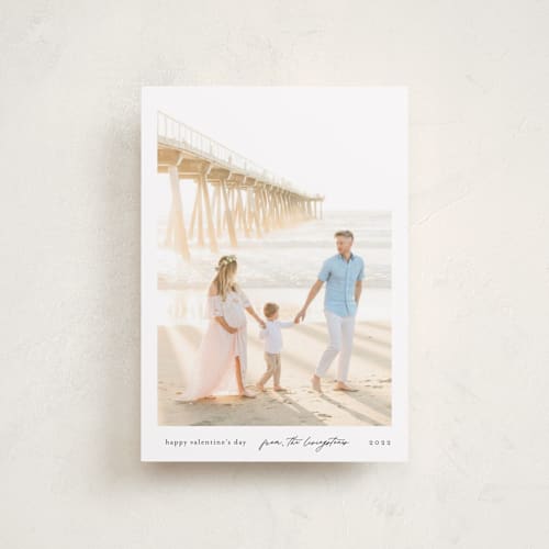 This is a cloud valentines day with standard by Jackie Crawford called minimal snapshot printing on recycled smooth signature in petite