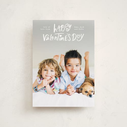 This is a lily valentines day with standard by Creo Study called playful valentine type printing on recycled smooth signature in petite