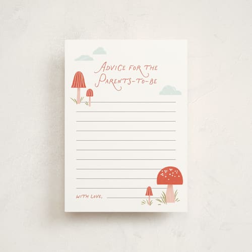 This is a fairy baby shower postcards with standard by Paper Raven Co. called little fun guy printing on signature in postcard