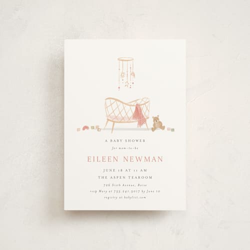 This is a cupcake baby shower postcards with standard by Rebecca Durflinger called little nursery printing on signature in postcard