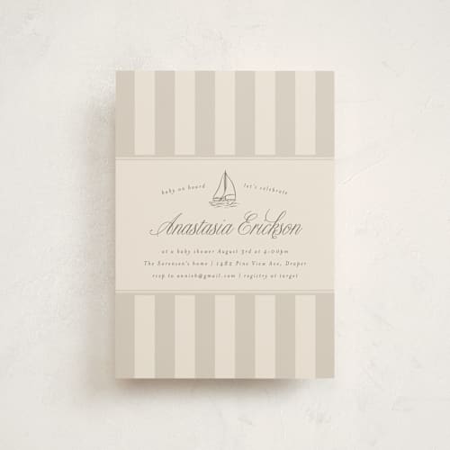 This is a cocoa baby shower postcards with standard by Stephanie Hawkes called on board printing on signature in postcard