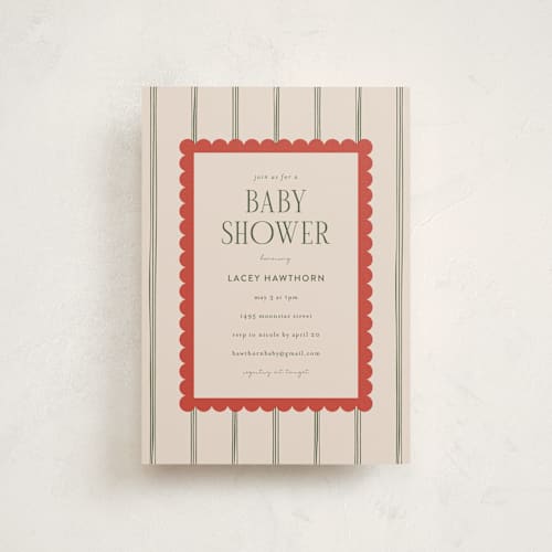 This is a taupe baby shower postcards with standard by Ashlee Townsend called prep room printing on signature in postcard