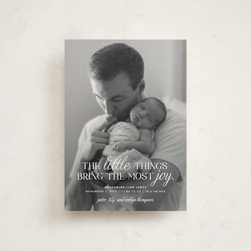 This is a frost babys first christmas with standard by Karen Glenn called little things printing on signature in postcard