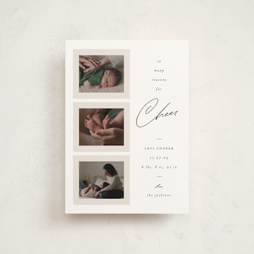 This is a snow babys first christmas with standard by Ashley Iwafuchi called so many reasons printing on signature in postcard