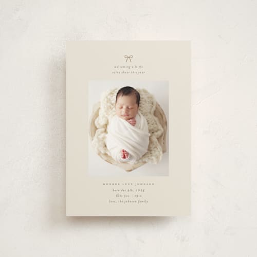 This is a latte babys first christmas with standard by Carolyn Nicks called our precious gift printing on signature in postcard