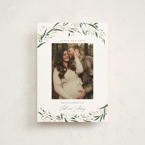 This is a snow babys first christmas with standard by Erin L. Wilson called aurelia printing on signature in postcard