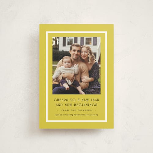 This is a citron babys first christmas with standard by Amy Kross called brighter side printing on signature in postcard