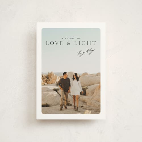 This is a coal hanukkah cards with standard by Christie Garcia called framed printing on signature in postcard