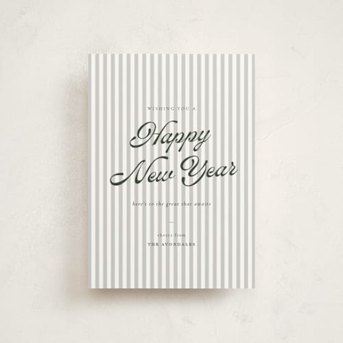 This is a evergreen petite holiday cards with standard by Sara Hicks Malone called small things printing on signature in petite