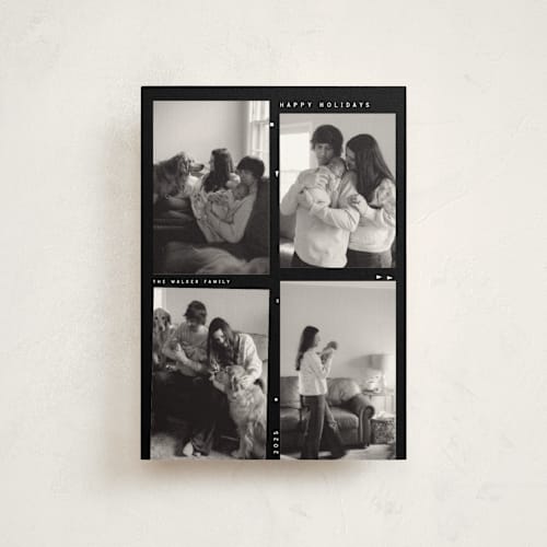 This is a film petite holiday cards with standard by Maja Cunningham called life in film printing on signature in petite