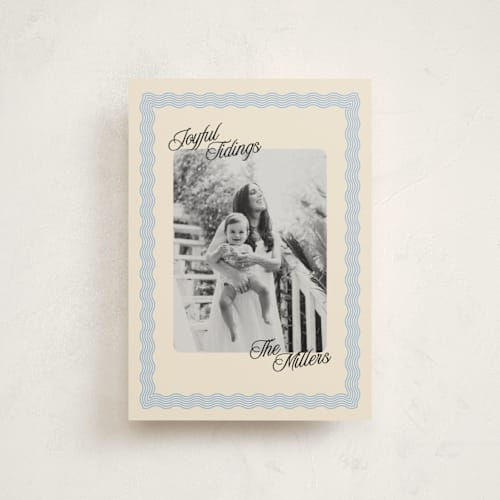 This is a frost petite holiday cards with standard by Pati Cascino called jovie printing on signature in petite