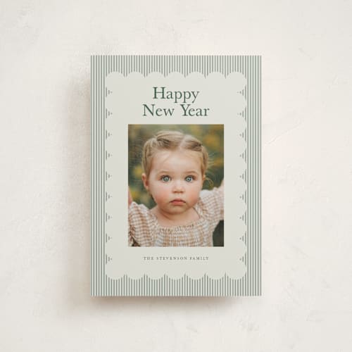 This is a evergreen christmas postcards with standard by Nicoletta Savod called charm printing on signature in postcard