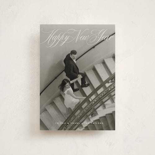 This is a lace christmas postcards with standard by Alston Foster called classic glory printing on signature in postcard