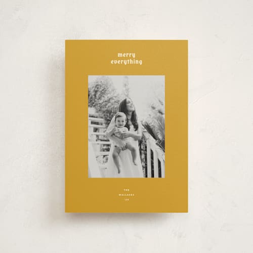 This is a honey christmas postcards with standard by Carrie Moradi called hued mat printing on signature in postcard