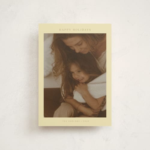 This is a butter christmas postcards with standard by Nicole Walsh called harlow printing on signature in postcard