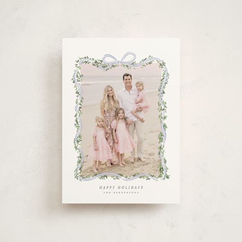 This is a juniper christmas postcards with standard by Itsy Belle Studio called ribbonly frame printing on signature in postcard