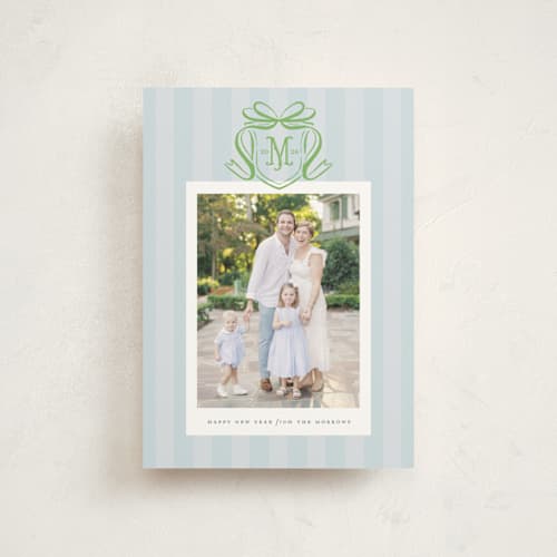 This is a frost christmas postcards with standard by Pink House Press called southern charm printing on signature in postcard