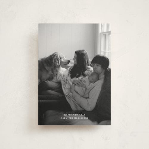 This is a snow christmas postcards with standard by Ani Somi called minima printing on signature in postcard