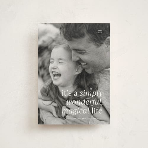 This is a snow christmas postcards with standard by Blustery August called magical life printing on signature in postcard