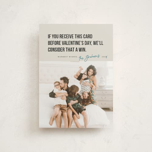 This is a denim christmas postcards with standard by Karen Glenn called new year win printing on signature in postcard